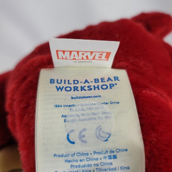 Build A Bear Marvel Avengers Iron Man Bear Plush Stuffed Animal - Picture 13 of 16